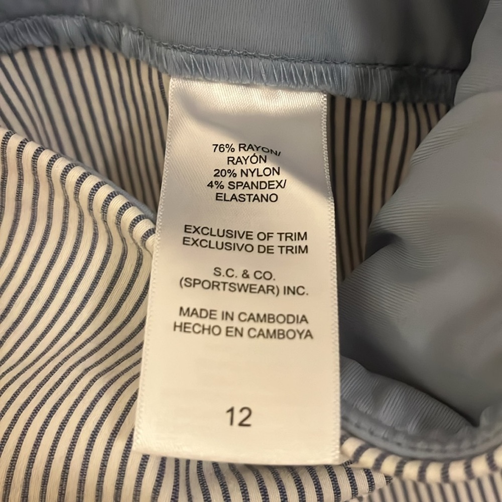 S.C. & Co. Striped Stretch Capris (Women’s 12) - Picture 8 of 9
